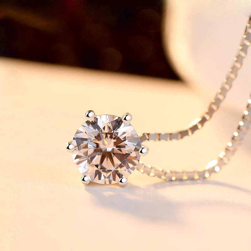 Hot moda wykwintne okrągły Rhinestone wisiorki naszyjniki 925 srebro półokrągła CZ Choker naszyjnik damska biżuteria na prezent — zdjęcie 4