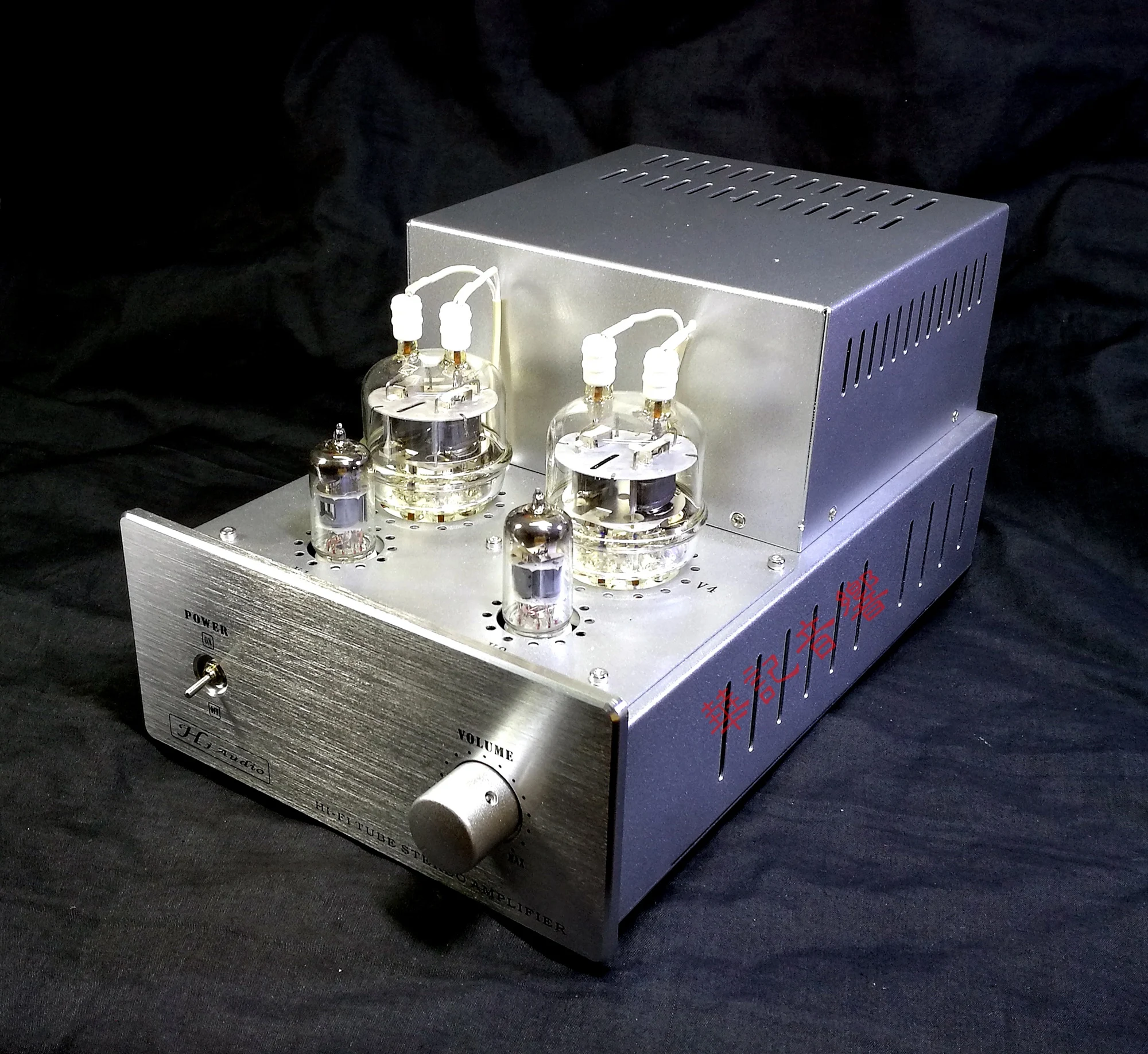 NEWest HUAJI ST-FU32PP 2*10W push-pull tube tube amplifier power amplifier, 28HZ-20KHZ, 6F2 (6U8, ECF82) x2, FU32 (832A) x2