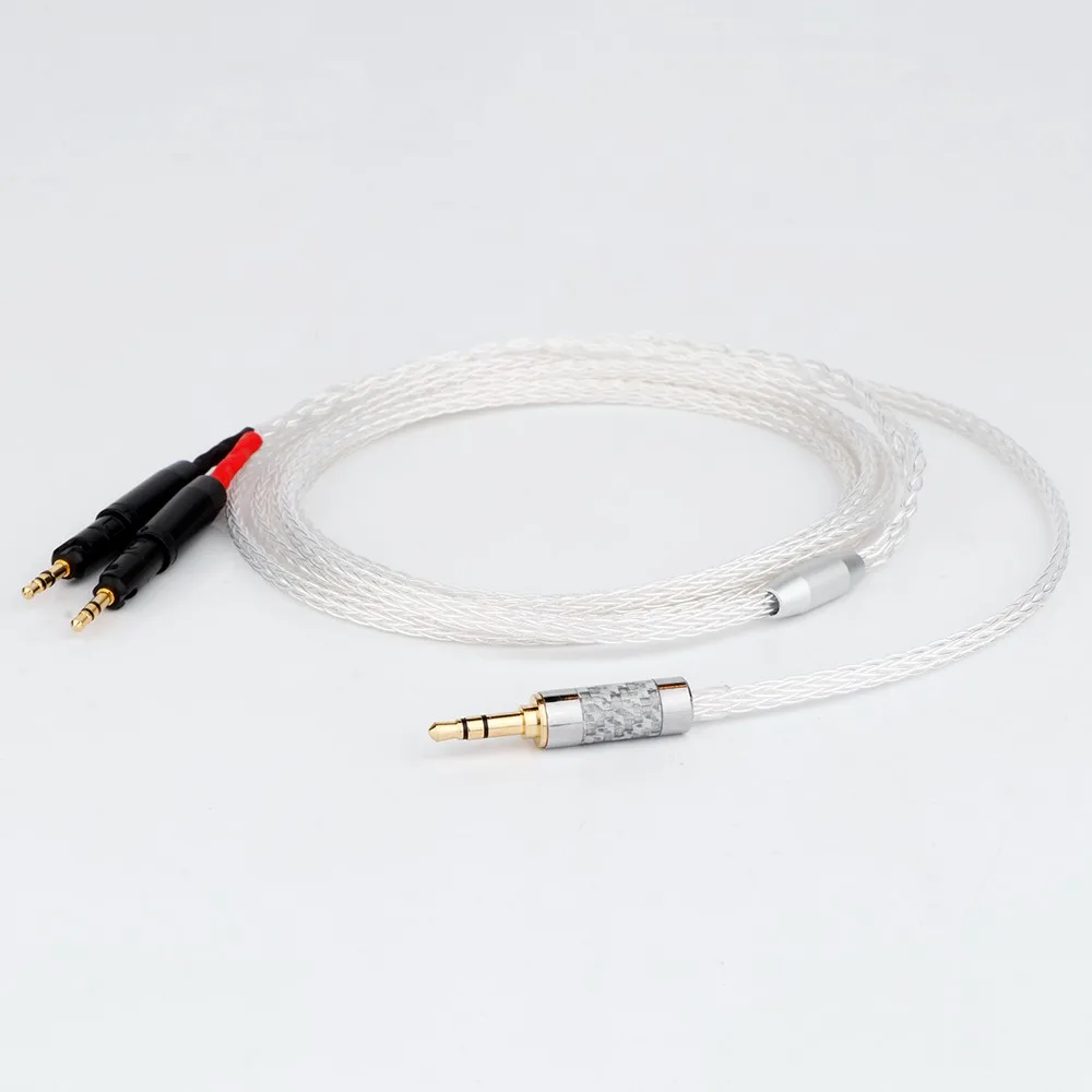 

Preffair 6.5mm 2.5mm XLR 4.4mm 16 Core OCC Silver Plated Braided Earphone Headphone Cable for Audio-Technica ATH-R70X