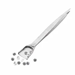 16cm Professional Diamond Tweezers With Scoops Shovels For Gem Beads Jewelry Tool