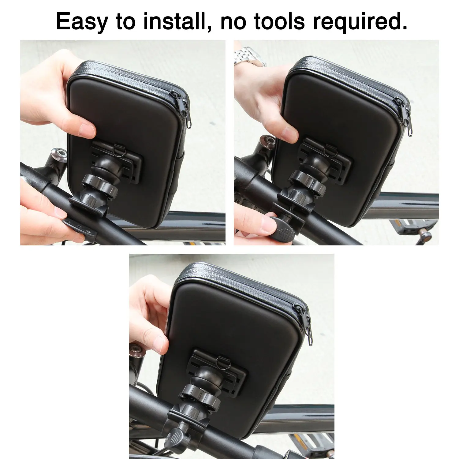 Wasserdichte Fahrrad-Handyhalterung Motorrad-Lenker-Handytasche für iPhone 17 Pro Max 16 Samsung Fahrrad-Handyhalterung – Detail 9