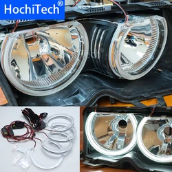 HochiTech Ultra bright White Crystal DTM Style LED Angel Eyes kits Rings Light 131mm*4 For BMW E36 E38 E39 E46
