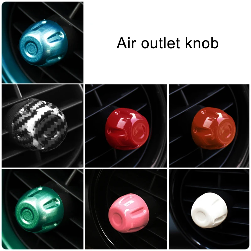 Car Air Conditioning Air Outlet Knob Decorative Cover For MINI ONE COOPER Clubman F55 F56 F57 Car Accessories Interior Styling