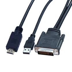 DVI M1-DA 30+5 pin to HD-compatible Cable Dual link+ USB Projector cable 1.7m