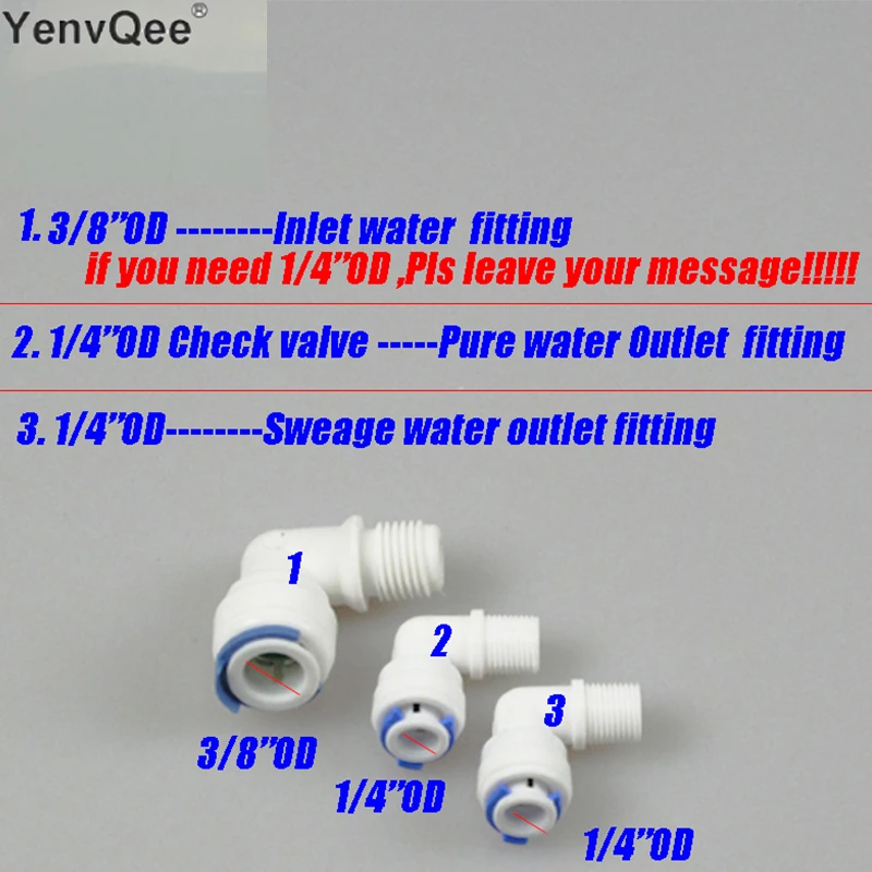 Water Filter Parts RO Membrane Housing for 3013-400 gpd or 3013-600gpd ro membrane Complete WIth All Fittings And Spanner