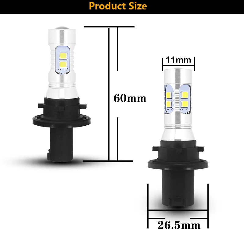 iJDM White CAN-bus 12184 12185 PH24W LED Bulbs For 2010-2016 Cadillac SRX Ford Taurus Chevrolet Camaro Backup Reverse Lights