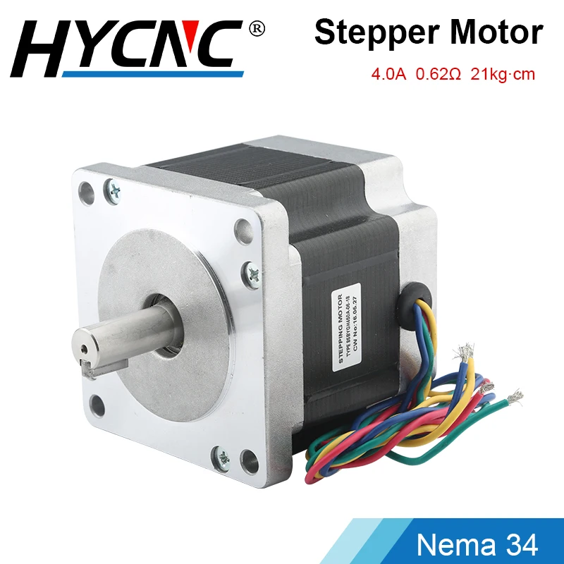 

Nema 34 Stepper Motor 2-Phase 4.0A 4-Lead 85BYGH450A High Torque CNC Drive Motor, Router Milling Machine 3D Printer