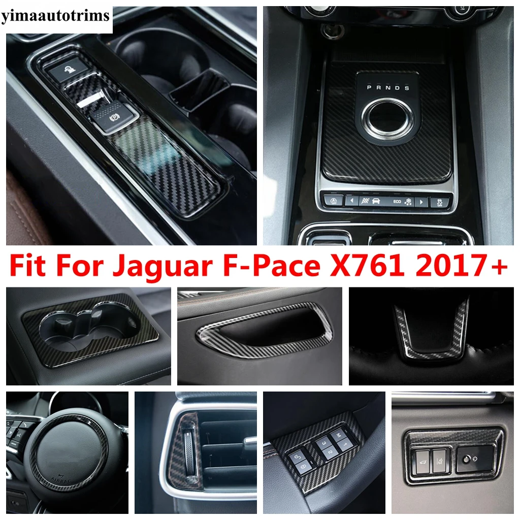 

Head Lamp / Handbrake / Dashboard Air AC / Water Cup / Steering Wheel Cover Trim Accessories For Jaguar F-Pace X761 2017 - 2022