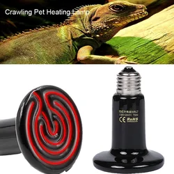 Pet heating lamp for Reptiles E27 220V Ceramic Lamp Ceramic Emitter Heat Lamp Far Infrared lamp 25W 50W 100W 200W Ceramic Heat