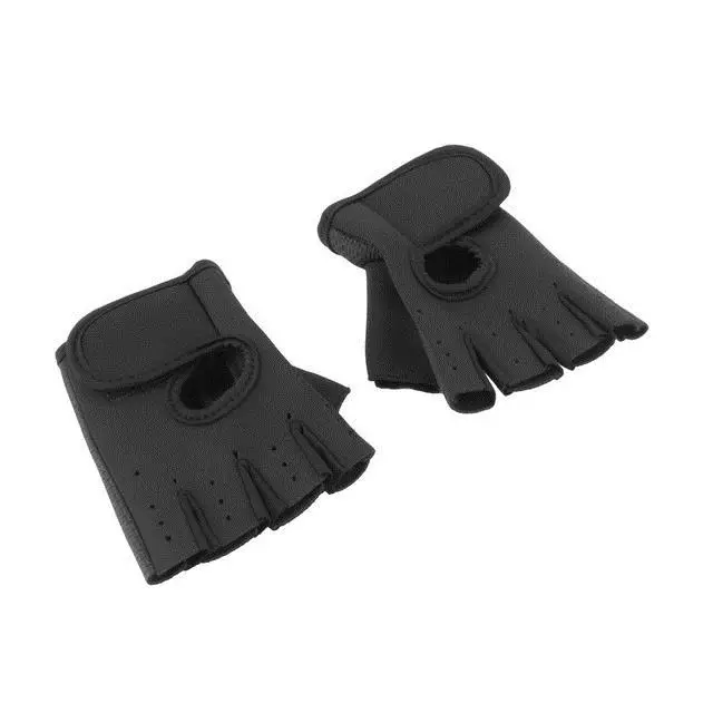 Guantes de gimnasio antideslizantes para hombre y mujer, manoplas de medio dedo, aptas para entrenamiento, culturismo, levantamiento de pesas, sin