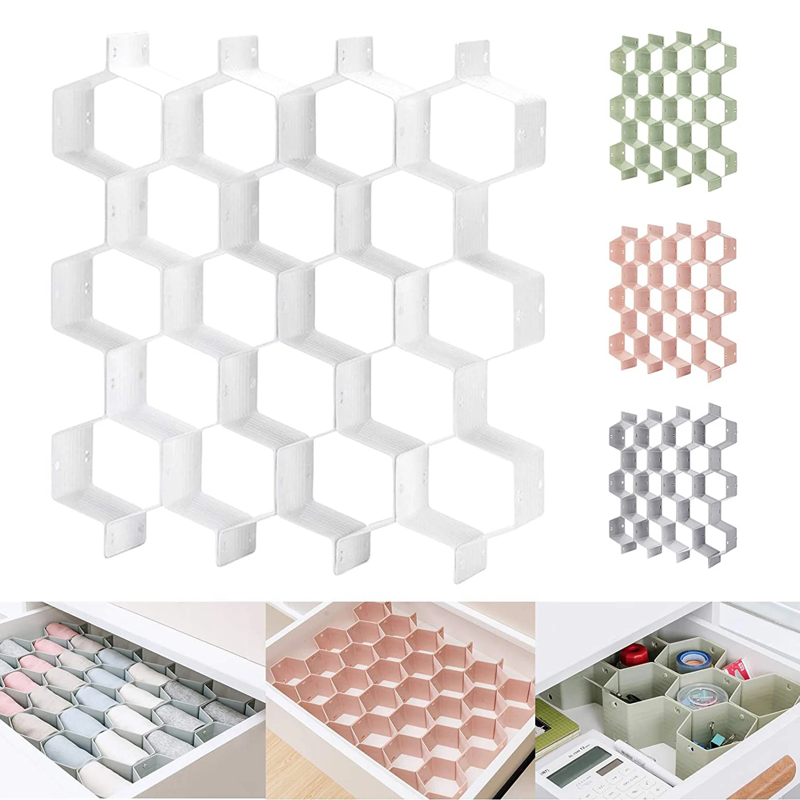 Adjustable Drawer Honeycomb Clapboard Partition Divider Box Separator DIY Storage Organizer Cell Sorting Panties Socks Storage