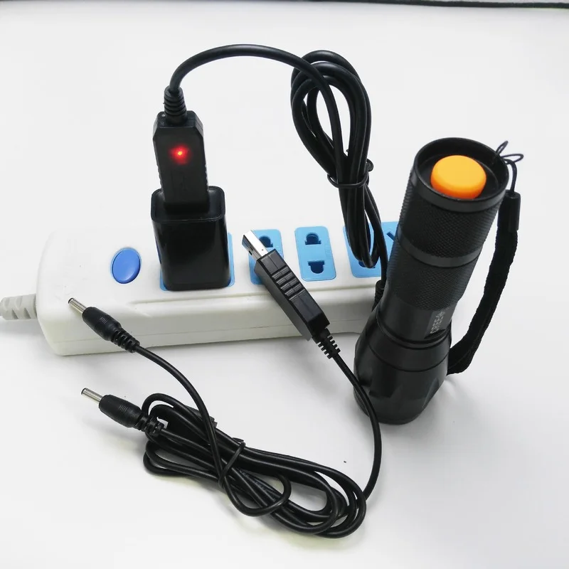 Lithium Battery USB Charging Line 5V To 4.2v8.4v12.6 Charging Wire Boost Wire Change Lamp   The Strong Light Flashlight Charger