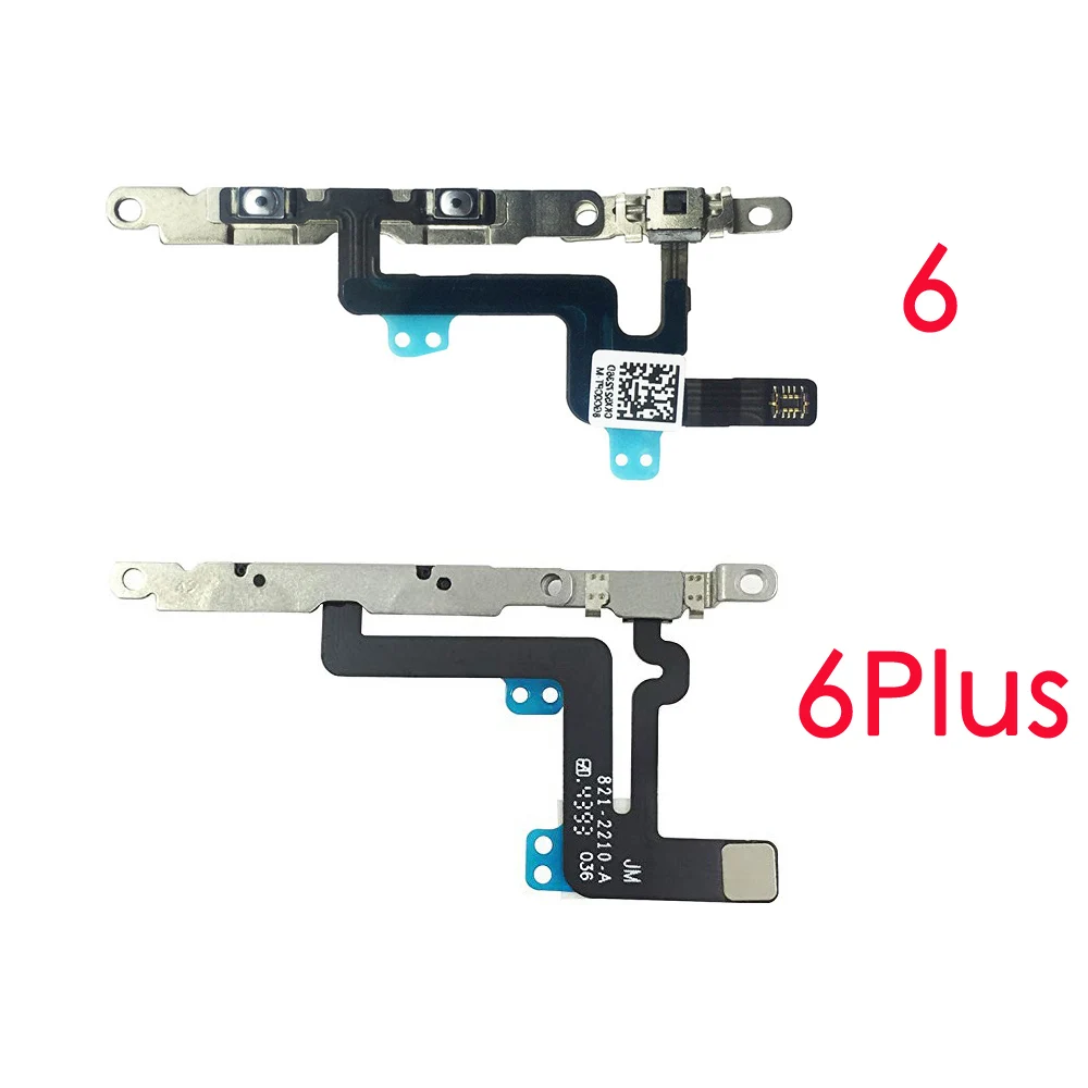 Volume Buttons & Sound Mute Switch Flex Cable Assembly For iPhone 6 6Plus 6s 6sPlus 7 7Plus 8G 8 Plus X XR XS Max