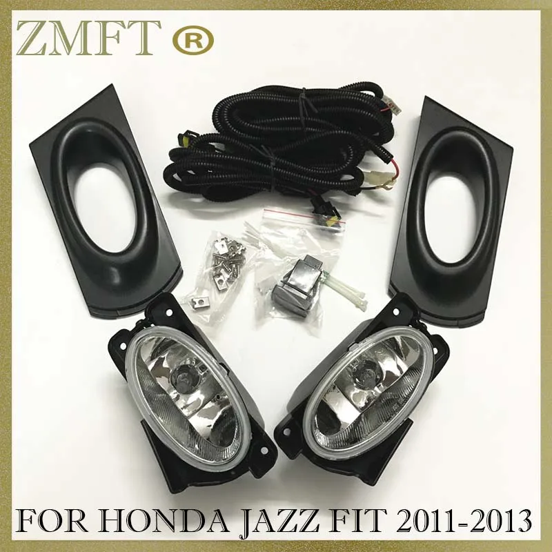 

1Set Car Front Bumper Fog Light Fog Lamp For HONDA JAZZ FIT 2011 2012 2013 Halogen Wiring Switch Harness