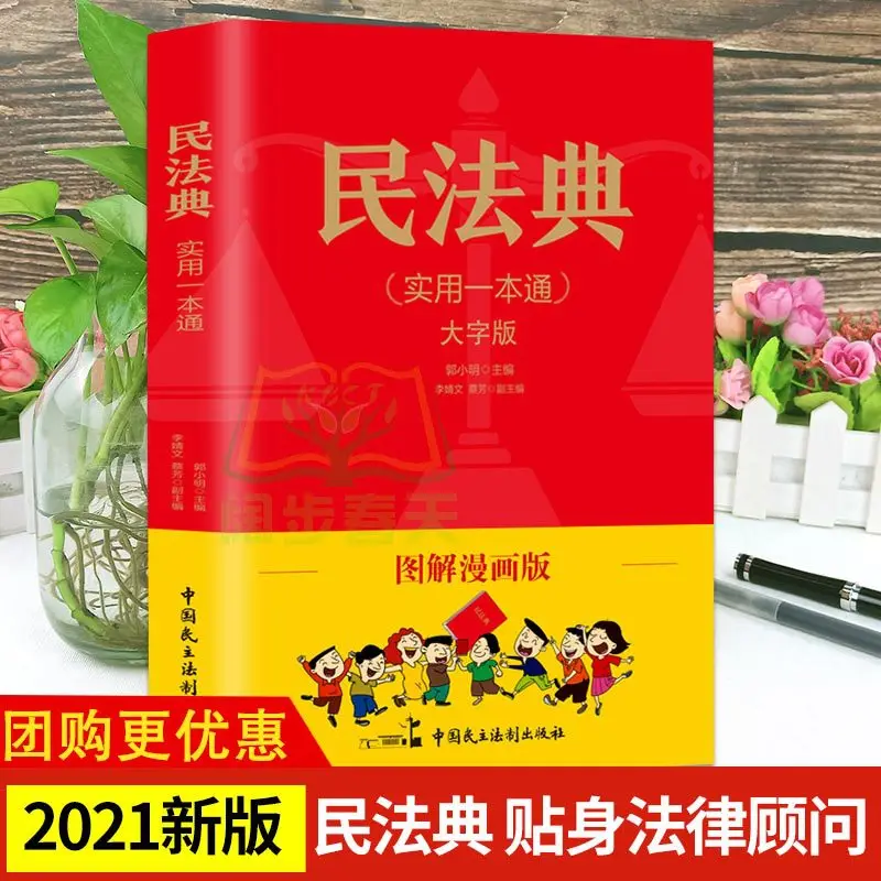 Civil Code 2021 New Edition Comic Edition Chinese Civil Code and Judicial Interpretation Practical Guide CN Chinese manga books