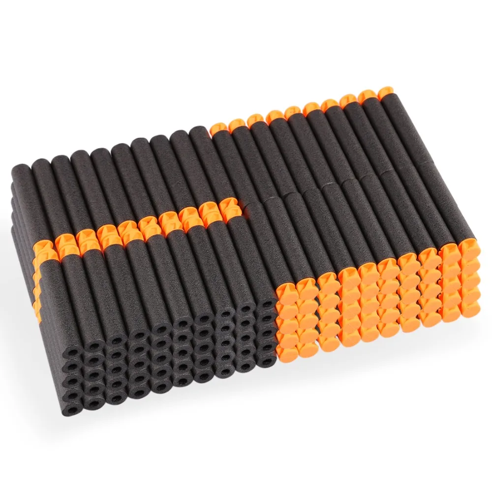 200PCS For Nerf Bullets Soft Flat Head 7.2cm Refill Darts Toy Bullets for Nerf Series Blasters Kid Children Christmas Gifts