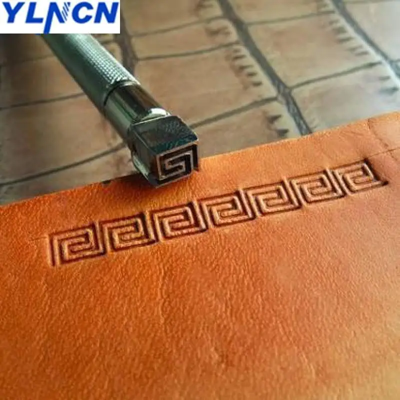 Leather Printing carving Diy Tool Steel Wave pattern stamp  Leather Craft Tools  Embossing stamp