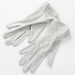 Sexy Summer Women UV Protection Sunscreen Short Sun Natural Silk Knit Mittens Thin Mulberry Silk Driving Skin Beauty Gloves K5