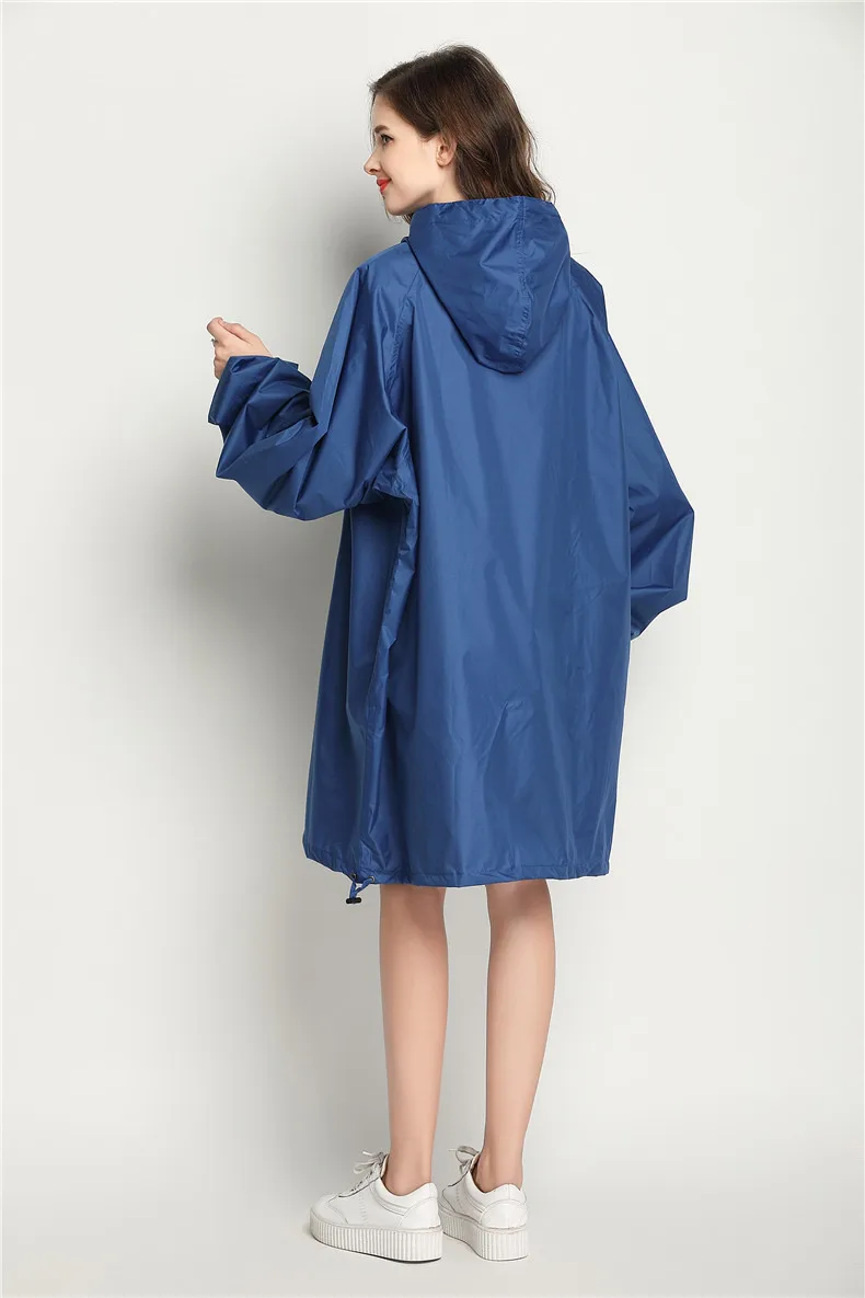 Fashion Women s Rain Cover Outdoor Waterproof Windproof Poncho Outwear Long Raincoat Women