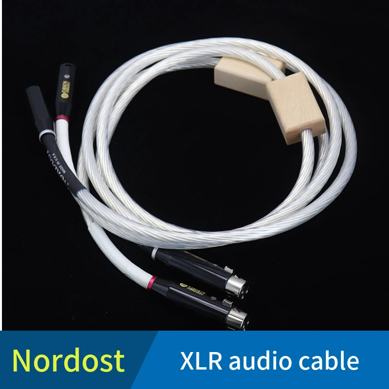 

1 pair of nordost hifi XLR audio cable 3-pin Canon terminal