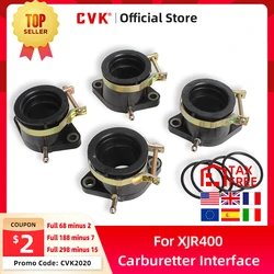 CVK Carburetor Install Adapter Interface Carburetter Manifold Intake Pipe Connector Glue For Yamaha XJR400 FZ400 1993-1998