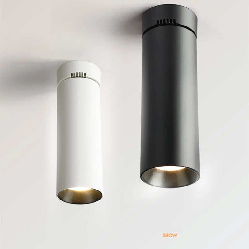 Surface Mounted COB LED Downlights Foldable 360° Rotatable LED Ceiling Spot lights 5W10W 15W20W30W LED Lamps Background Lighting