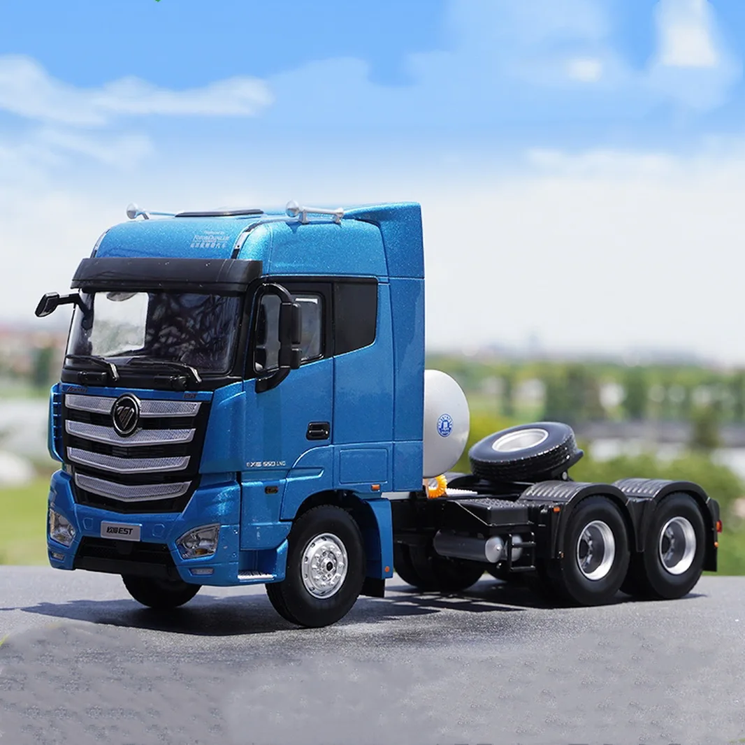 

1/24 Foton Dailmer Auman EST-A New Type LNG Truck Blue Diecast Car Model Toy