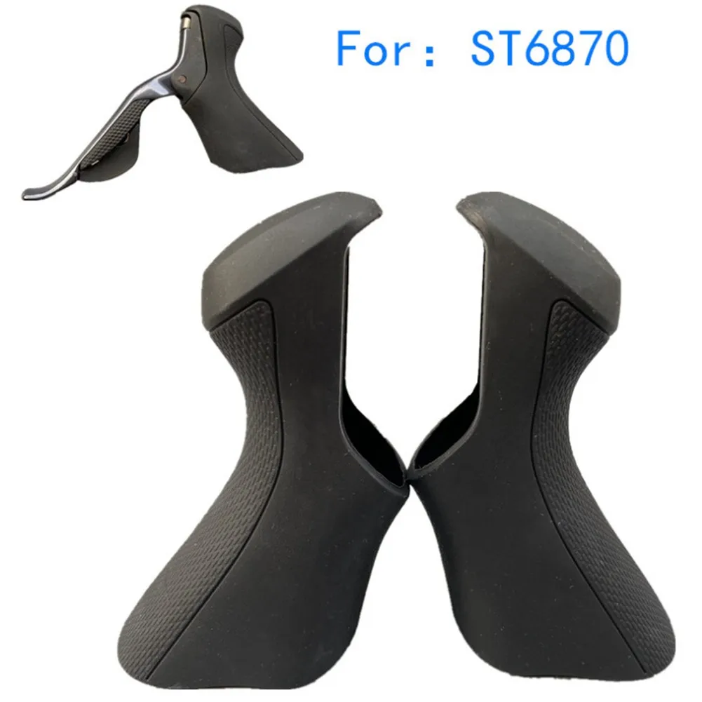 1 Pair Brake Gear Rubber Covers Hoods For-Shimano Ultegra Di2 ST-6870 Road Bike Part Replacement Covers For Bicycle Brake Handle