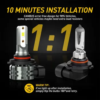 適用於馬自達5、3、2、DE、DH、DL、DJ、6、GH、GJ、CX-5(2011-2016)、CX-7(2006-2014)、CX-9、MX-5的20000流明CANBUS汽車霧燈燈泡,12V霧燈。 10 最佳銷售 馬自達Demio霧燈 - №10