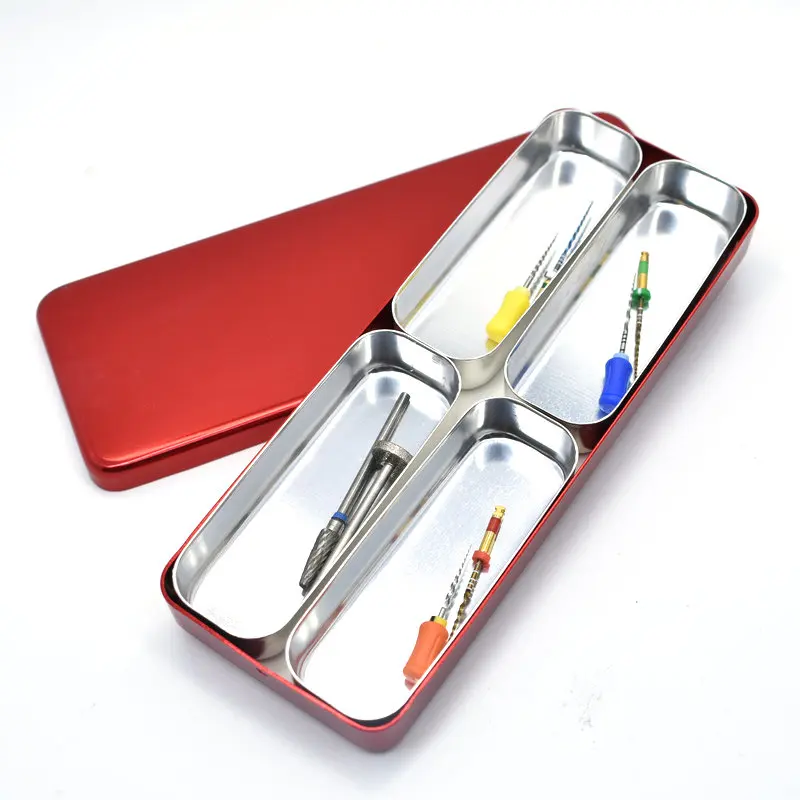 Dental Sterilizer Metal Case  Endo Files Holder Box Autoclave Sterilizer Case Burs Holder Box Instrument For Oral Care Too