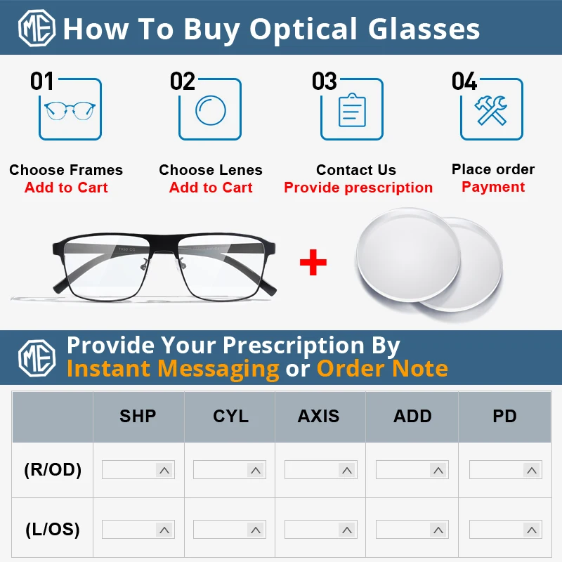 This can't be order alone,Customized Prescription Lenses Extra Cost Use Only If you place orders alone, we will not shipment image 5