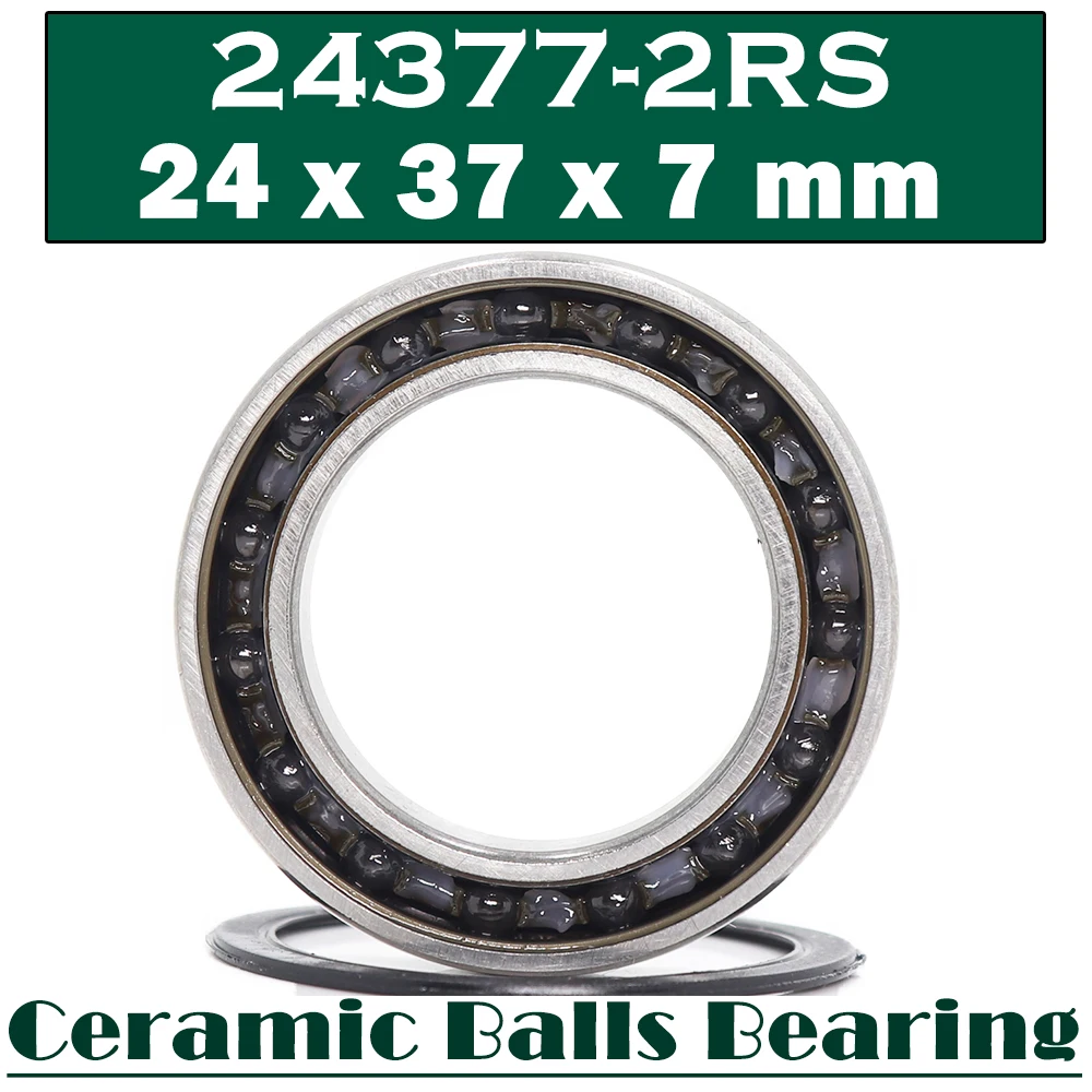 24377 Hybrid Ceramic Bearing 24*37*7 mm ( 1 PC ) Bicycle Hub 24377RS Si3N4 Ball Bearings 24377-2RS MR24377 H7 2RS