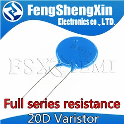 5pcs 20mm Varistor 20D102K 20D112K 20D121K 20D151K 20D180K 20D181K 20D182K 20D201K 20D220K 20D221K