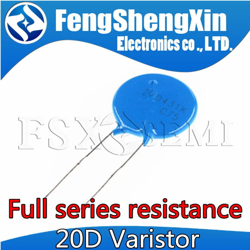 5pcs 20mm Varistor 20D102K 20D112K 20D121K 20D151K 20D180K 20D181K 20D182K 20D201K 20D220K 20D221K
