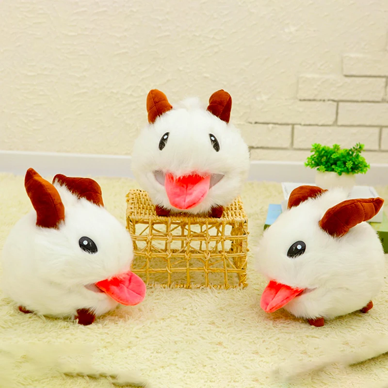 25cm Cute Game League Of Legends Pual Lol Limited Poro Plush Stuffed Toy Kawaii Doll White Mouse Cartoon Baby Toy Tl0127