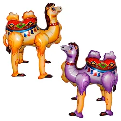 DIY 4D Walking Alpaca Camel Foil Balloons Jungle Animal Balloons Desert Camel Theme Birthday Party Decorations Home Decors Toys