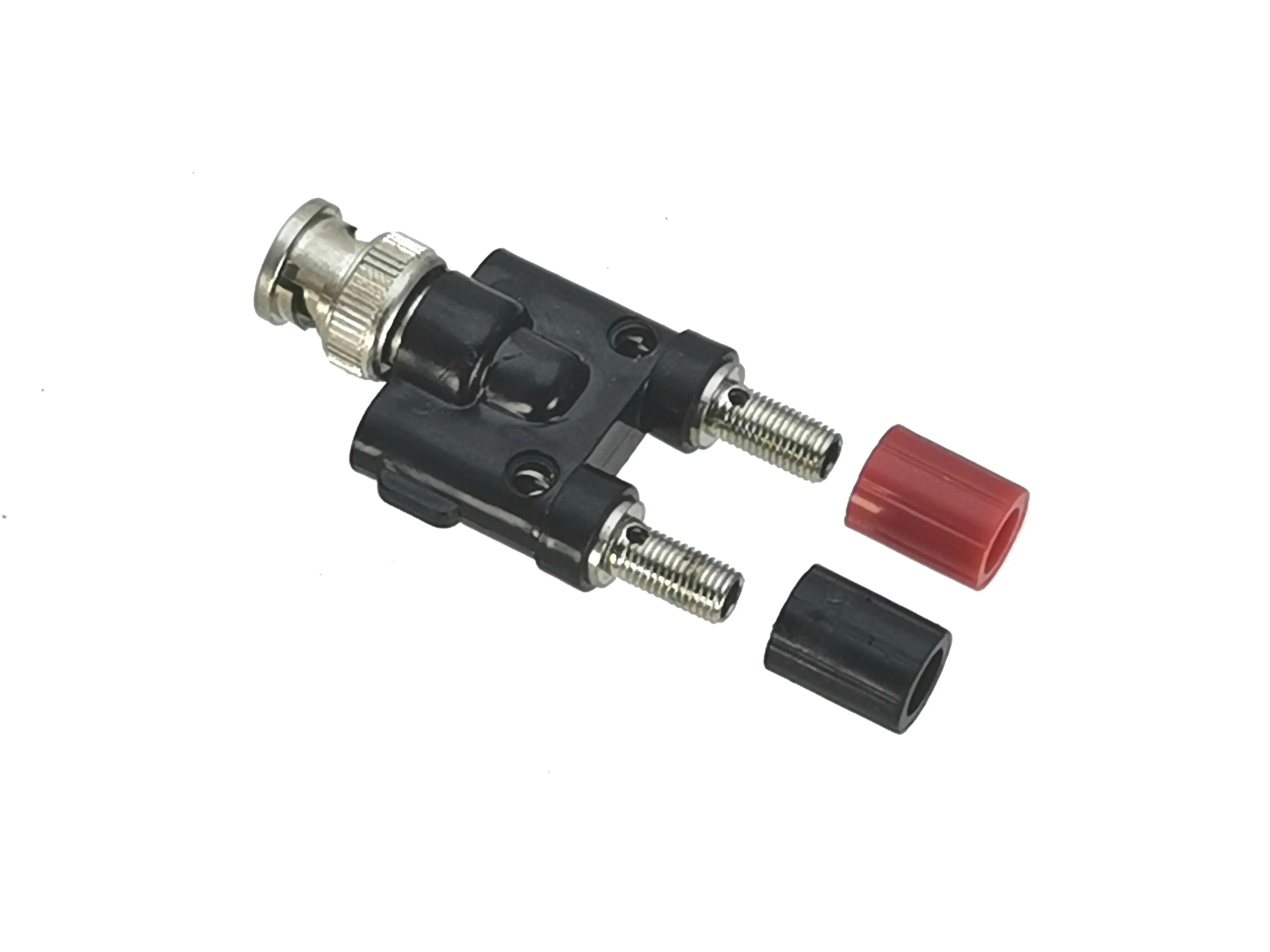 1Pcs Adapter BNC Male Plug to Dual Banana Female Jack RF connector Coaxial Test converter