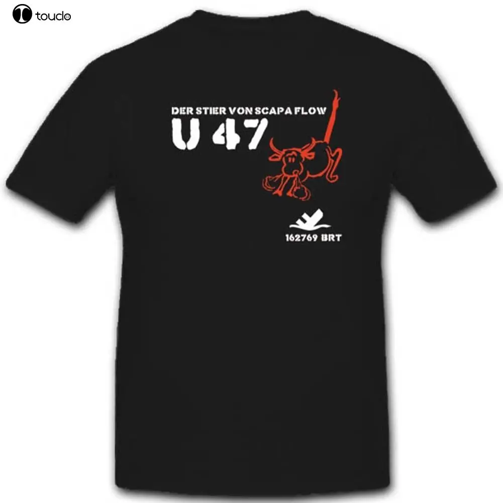 Hot Sell 2019 Fashion Uboot 47 U47 Military Marine Submarine Battleship Submarine O-Neck T Shirt