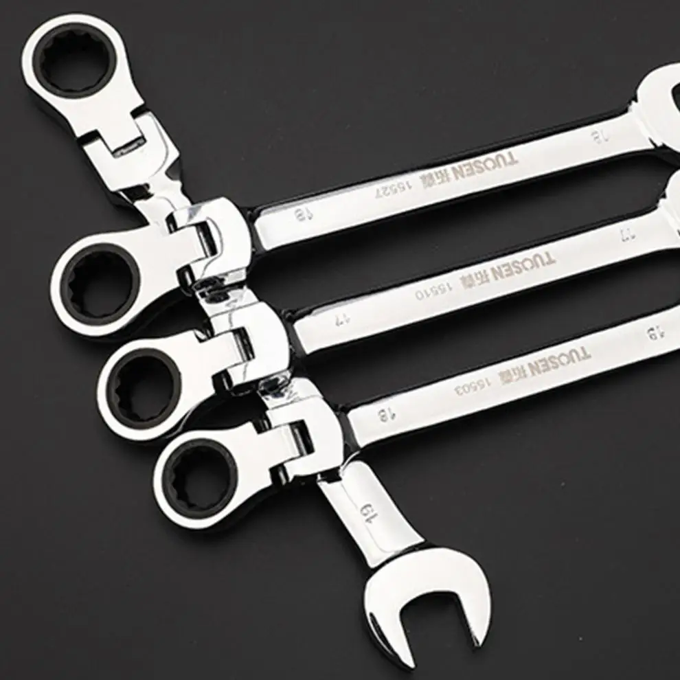 Strumento chiave a cricchetto strumenti di riparazione auto chiave a mano strumento estremità aperta e chiave ad anello