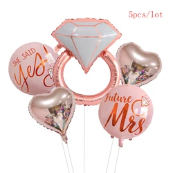 Diamond Ring Balloons Set 22inch Round Rings Balloon Wedding Globos Wedding Decorations Engagement Party Supplies