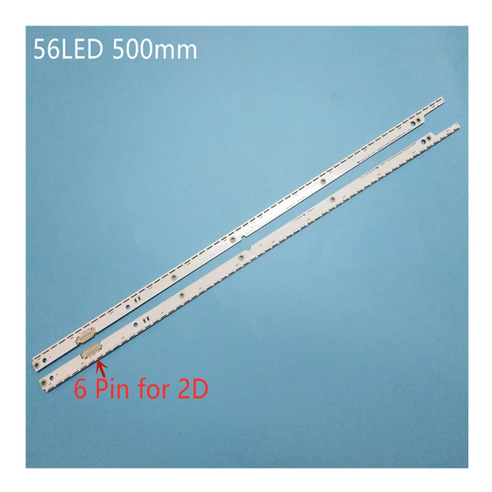 New 5set=10 PCS 56LED 500mm LED Backlight strip For Samsung UA40ES6100J UE40ES5500 2012SVS40 7032NNB RIGHT56 LEFT56 2D panel