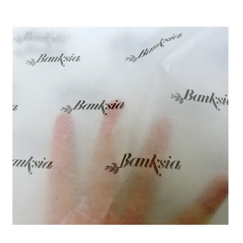 Gift Wax Paper, Moisture Proof, Printed Logo, Custom