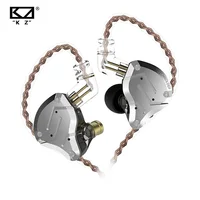 Auriculares KZ ZS10 Pro con cancelación de ruido 4BA + 1DD híbridos 10 unidades de controlador auriculares de graves HIFI auriculares internos con Monitor de Metal