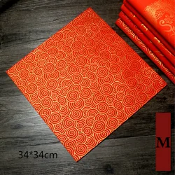Red Xuan Paper for Chinese Spring Festival Couplets Calligraphy Paper Red Xuan Paper with Traditional Pattern Rijstpapier