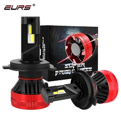 EURS 2PCS H4 H7 110w F5 Led Headlight H11 Bulb H3 9005 9006 LED H8 12V Auto Light Fog Lamp H1 Bulb 20000LM 6500K Car Accessories