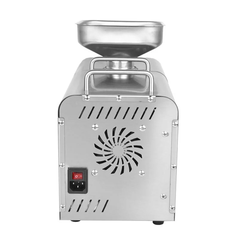 110V/220V Household Oil Press Intelligent Temperature Control Oil Press 5-7.5KG/H Stainless Steel Automatic Oil Press 750W