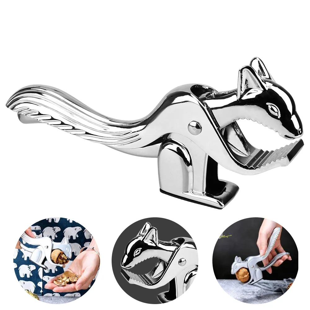 Pine Pecan Hazelnut Plier Quick Walnut Cracker Sheller Opener Almond Nut Pecan Nuts Nutcracker Squirrel Shape Multi-Function