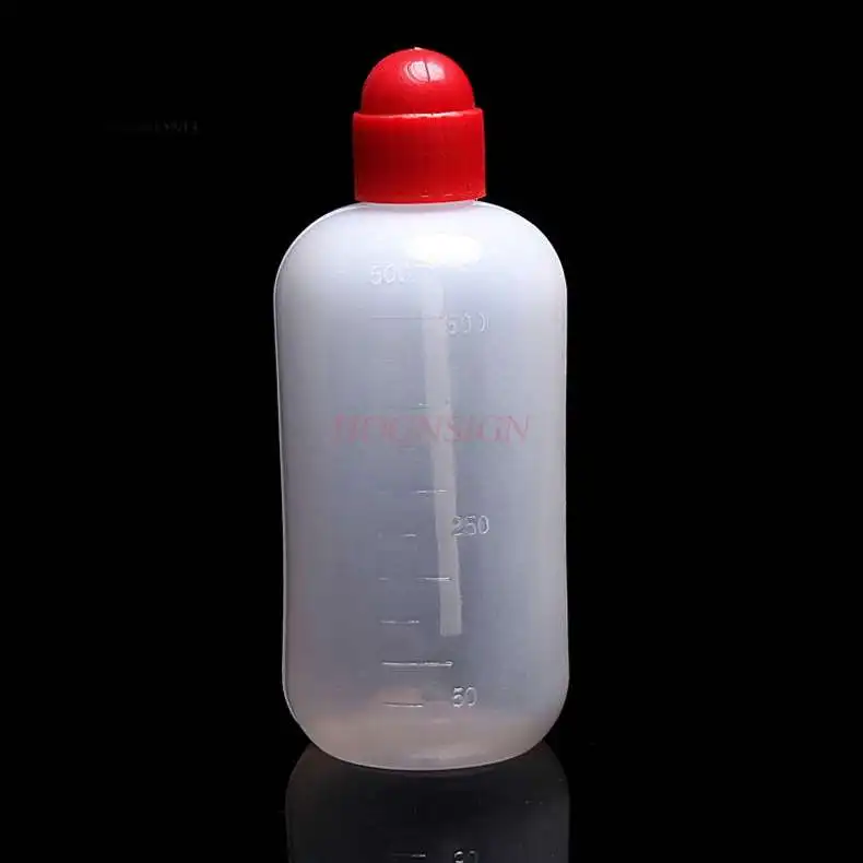 500ml red head plastic squeeze bottle blowing bottle elbow elbow bottle washing rinse bottle chemical experiment consumables