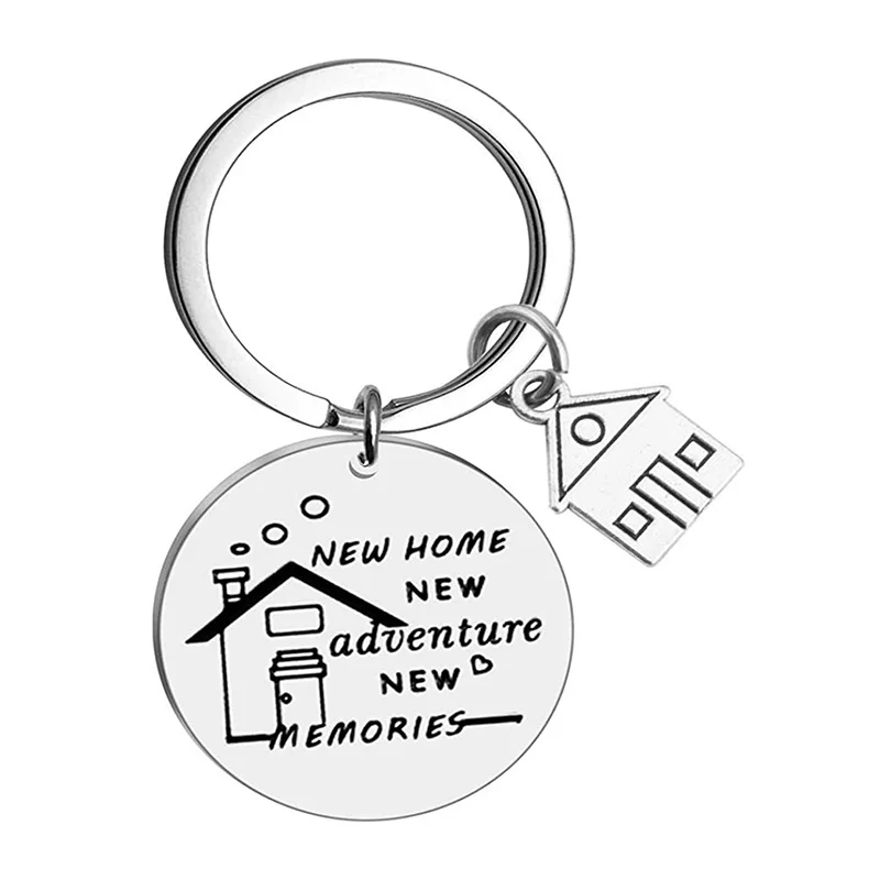 Брелок для нового дома, новый домик, первый домашний подарок, подарок на новоселье, лучший сосед, подарки для розничного продавца, сделай сам