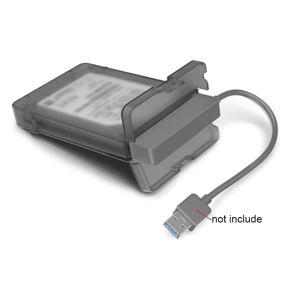 Bluelans-capa protetora para disco rígido usb 3.0 sata iii, 2.5 polegadas, gabinetes para ssd hdd de 2.5 polegadas